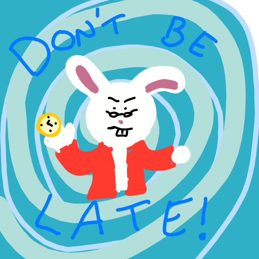 White Rabbit drawing by conn0rr