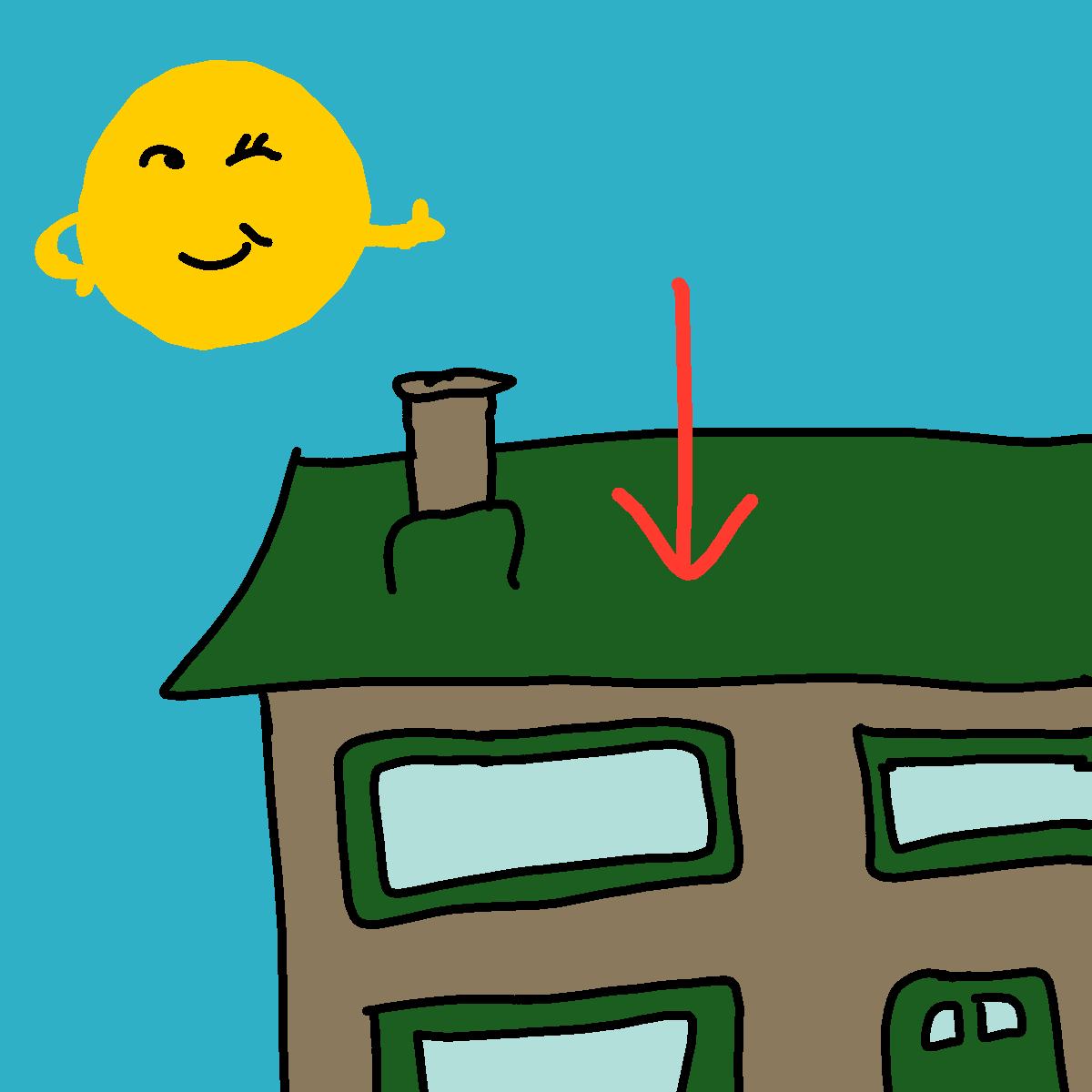 Roof drawing by conn0rr