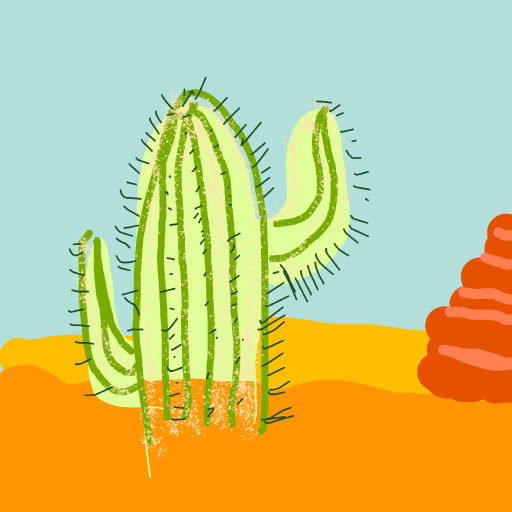Cactus drawing by mjolnirbear