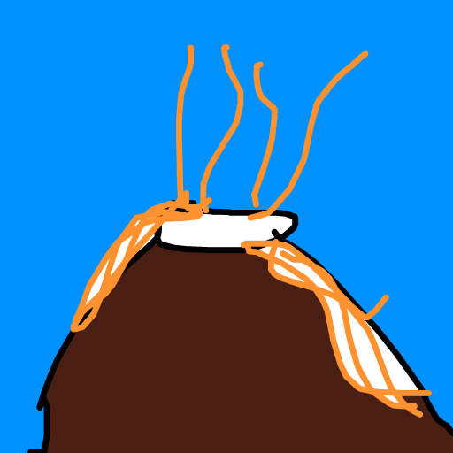 Volcano drawing by loddie