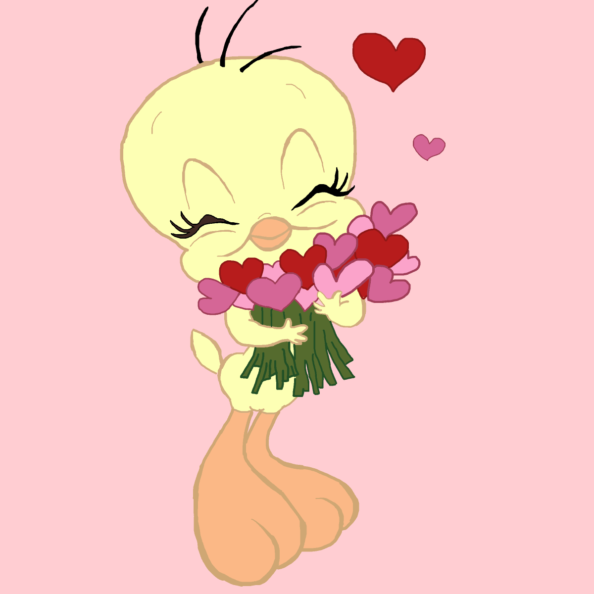 Tweety drawing by paigey-doodle