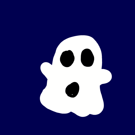 Ghost drawing by solid-plus-peak