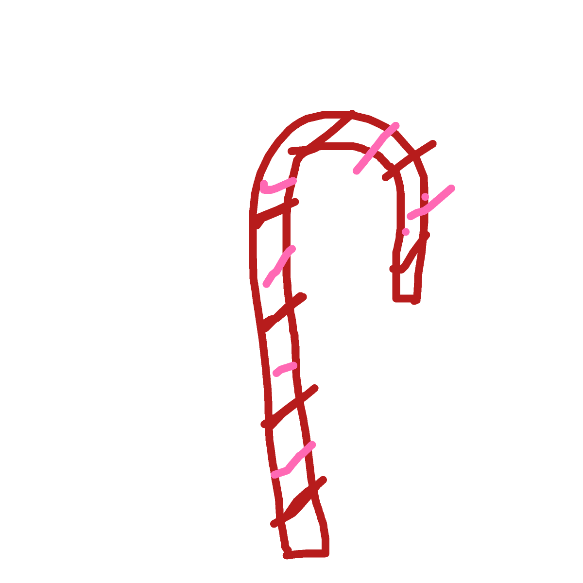 Candy Cane drawing by silver-dark-duke