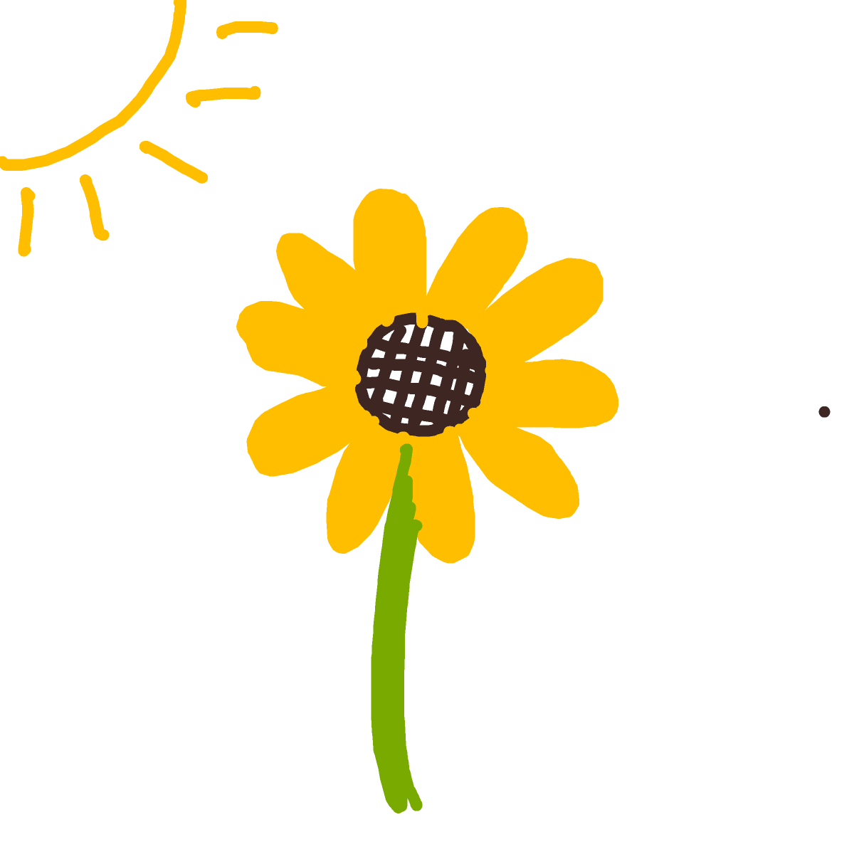Sunflower drawing by doublem