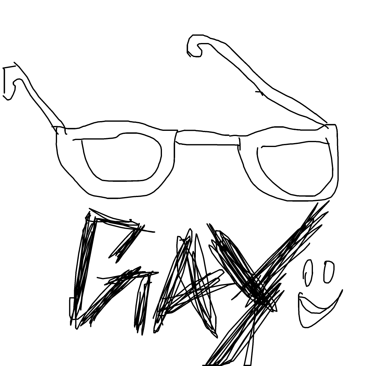 Glasses drawing by glowxsticx
