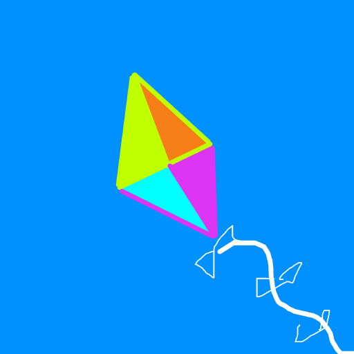 Kite drawing by nice-draw-designer