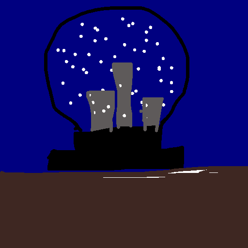 Snow Globe drawing by navy-wide-voice
