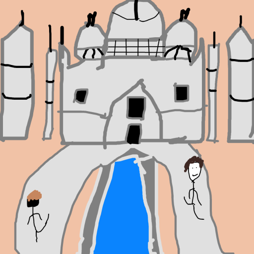 Taj Mahal drawing by el fardoni