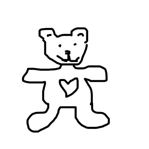 Teddy Bear drawing by holy-great-app