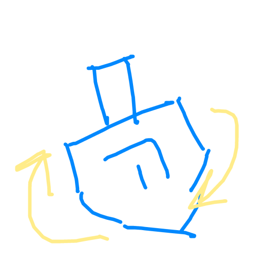 Dreidel drawing by shaina