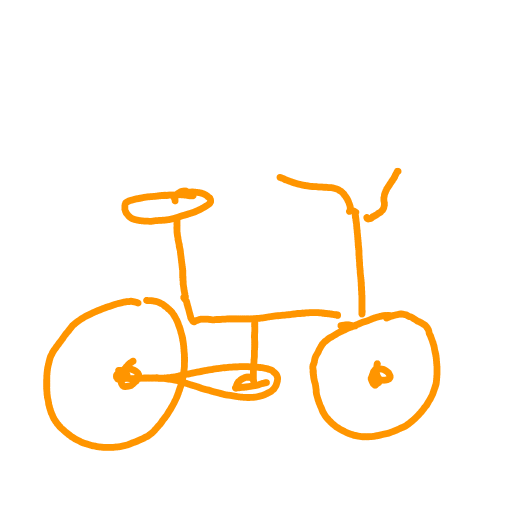 Bicycle drawing by coal-mild-peace