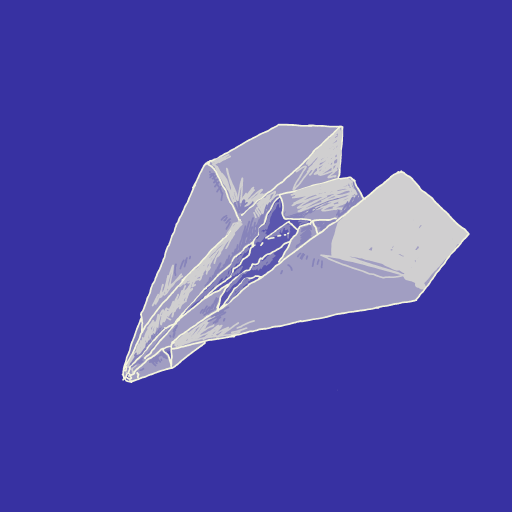 Paper Airplane drawing by Soybean