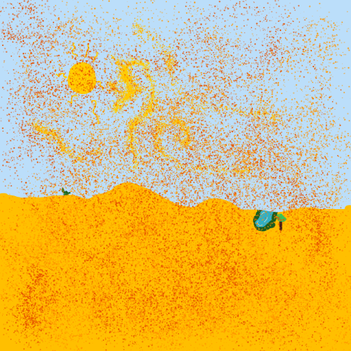 Desert drawing by Guardianoflives