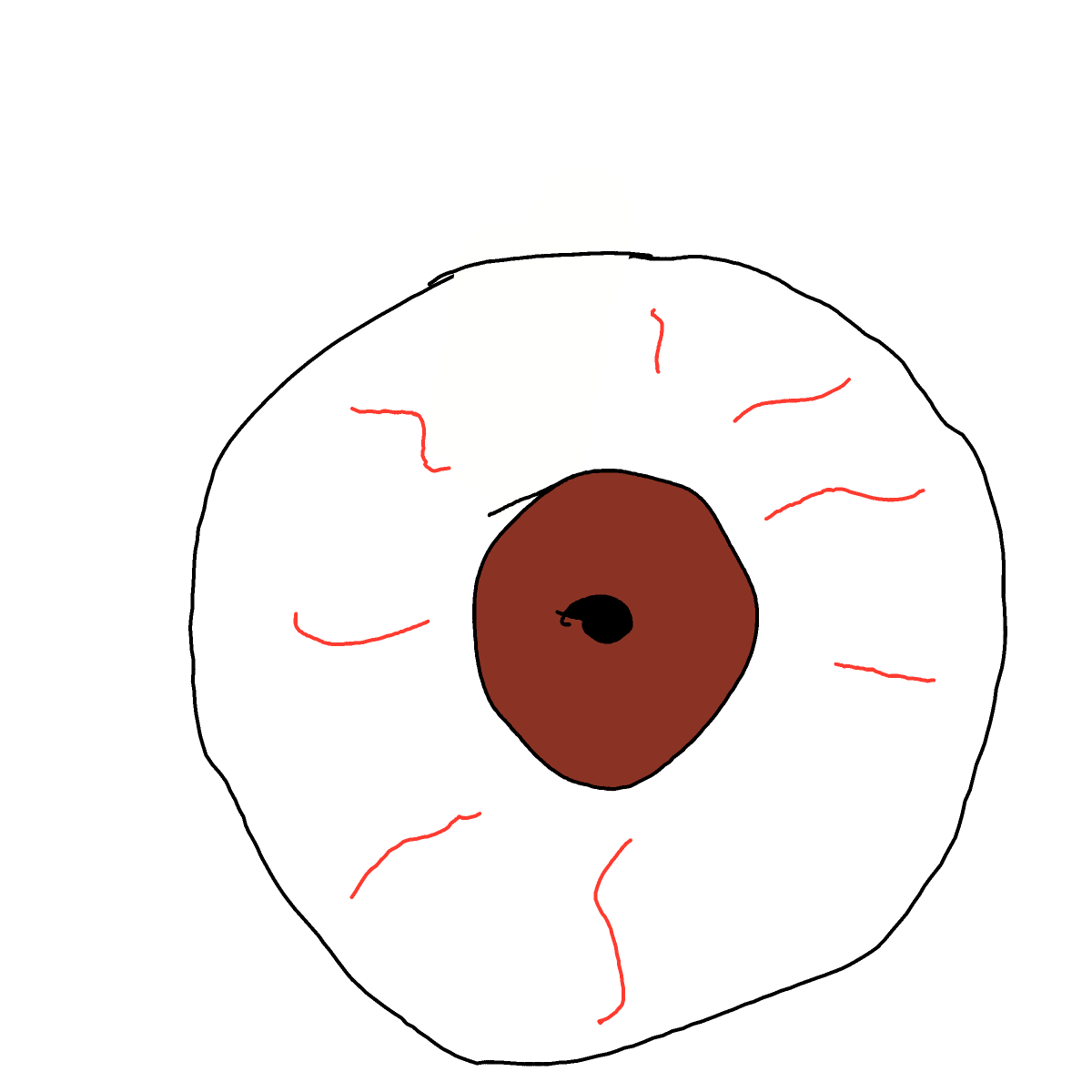 Eye drawing by Shandi