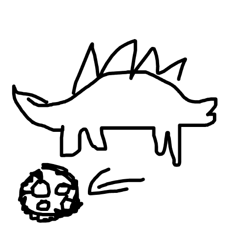 Dinosaur Egg drawing by juice