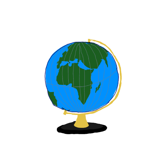 Globe drawing by nuchalant