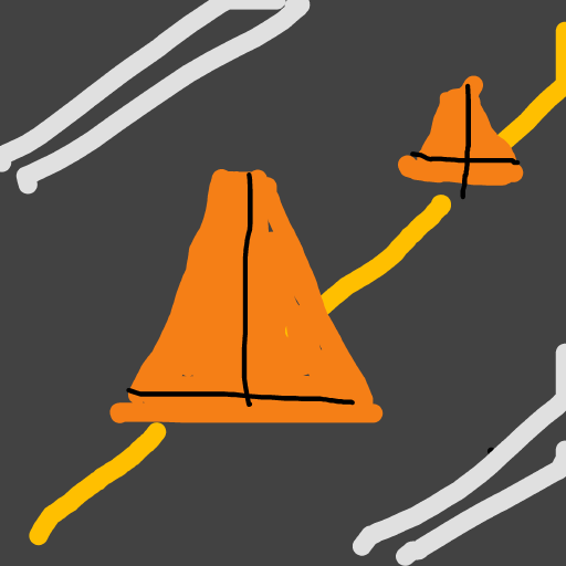 Traffic Cone drawing by dark-clear-force