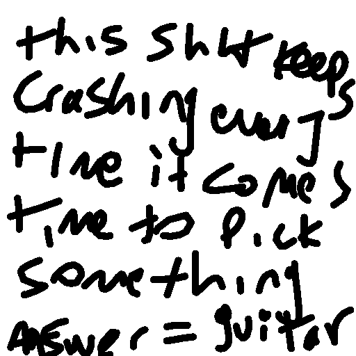 Guitar drawing by othermattbutler