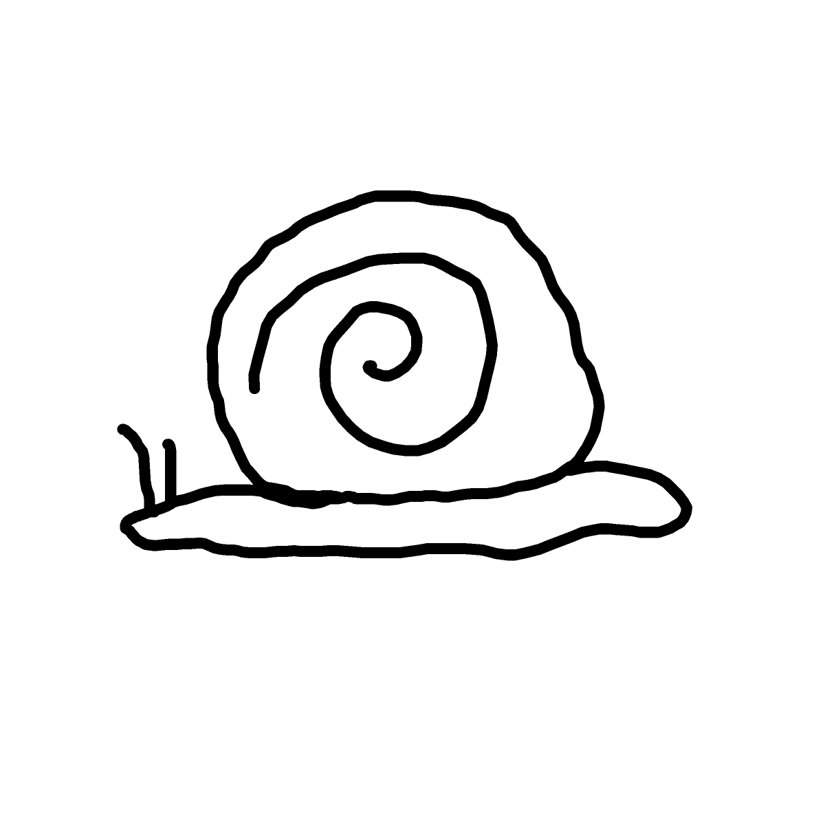 Snail drawing by lead-free-boss