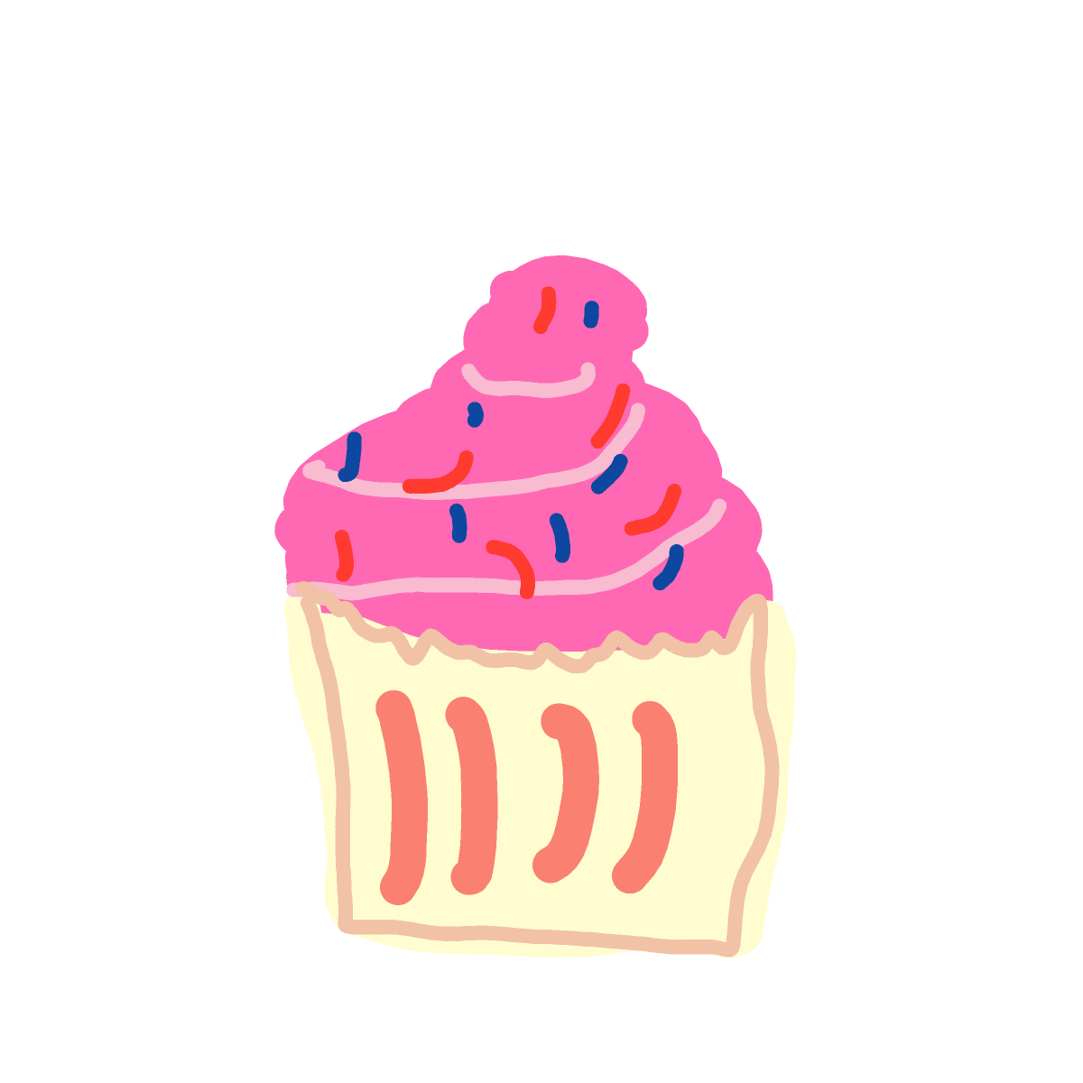Cupcake drawing by Guardianoflives
