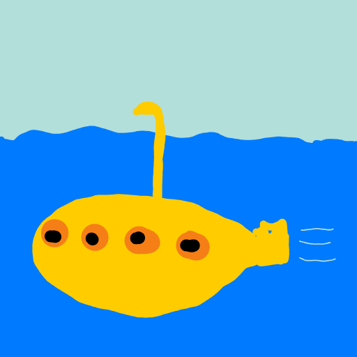 Submarine drawing by Guardianoflives