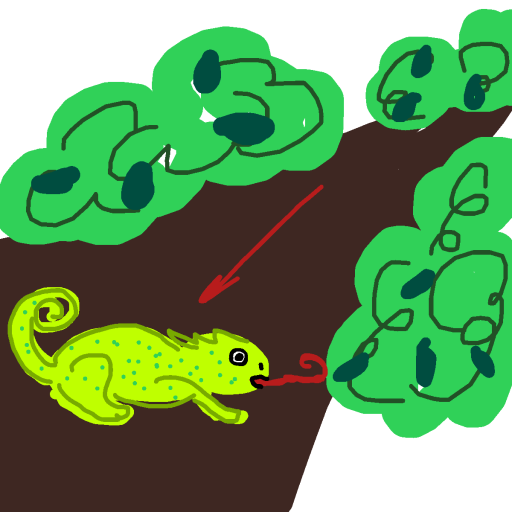 Chameleon drawing by grand-bold-peak