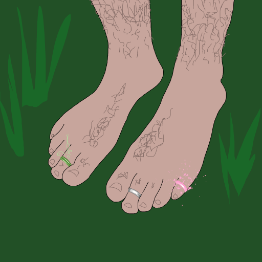 Toe Ring drawing by firecracker