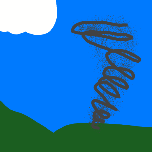 Tornado drawing by Timmie