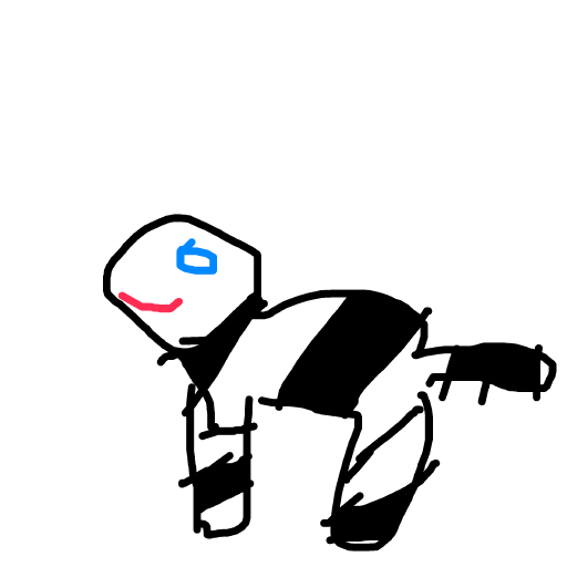 Zebra drawing by kat-face