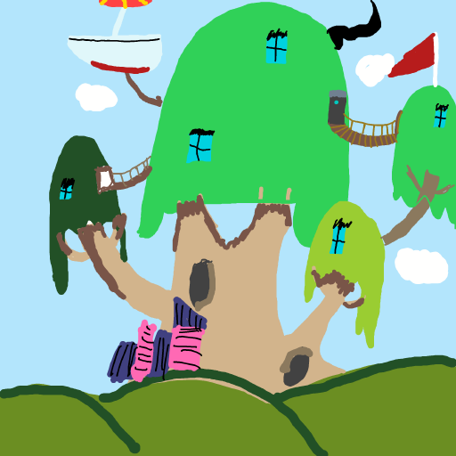 Tree Fort drawing by lala