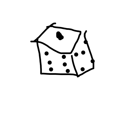 Dice drawing by troy