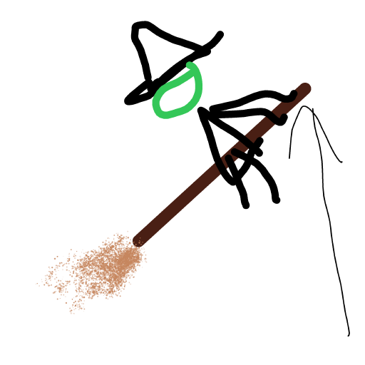 Broomstick drawing by pearl-warm-king
