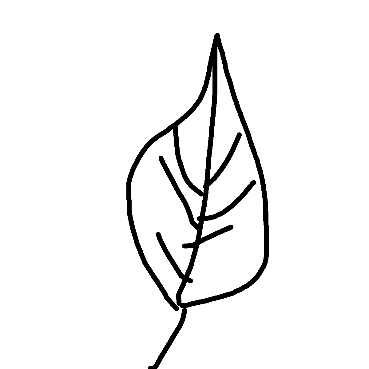 Leaf drawing by lisanne-r