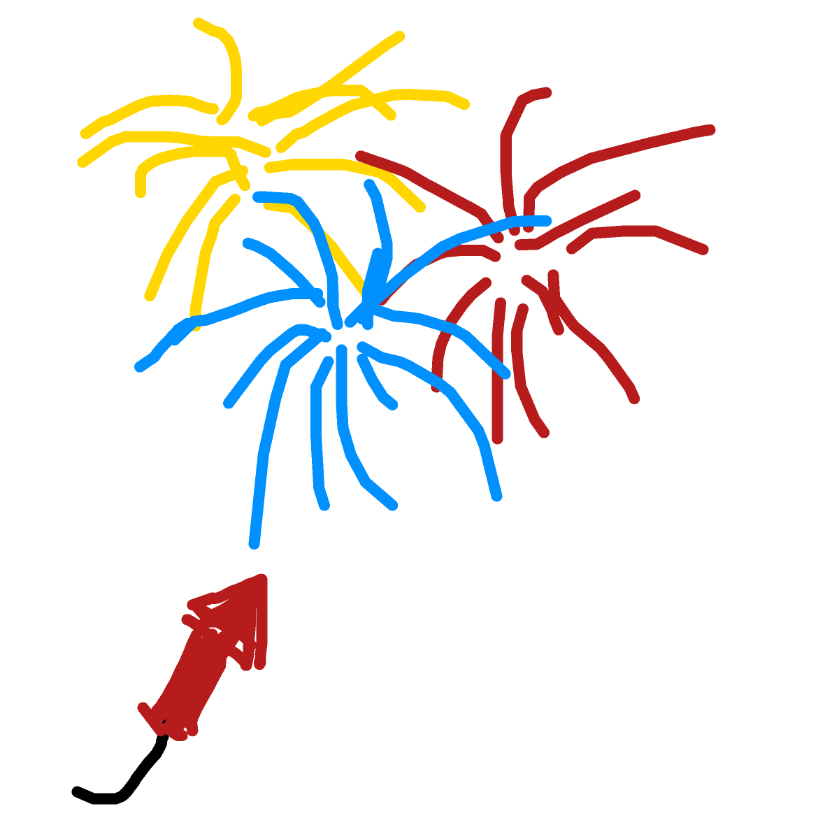 Firework drawing by brush-star-site