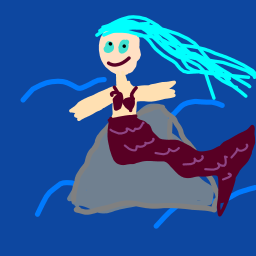Mermaid drawing by deacspearson