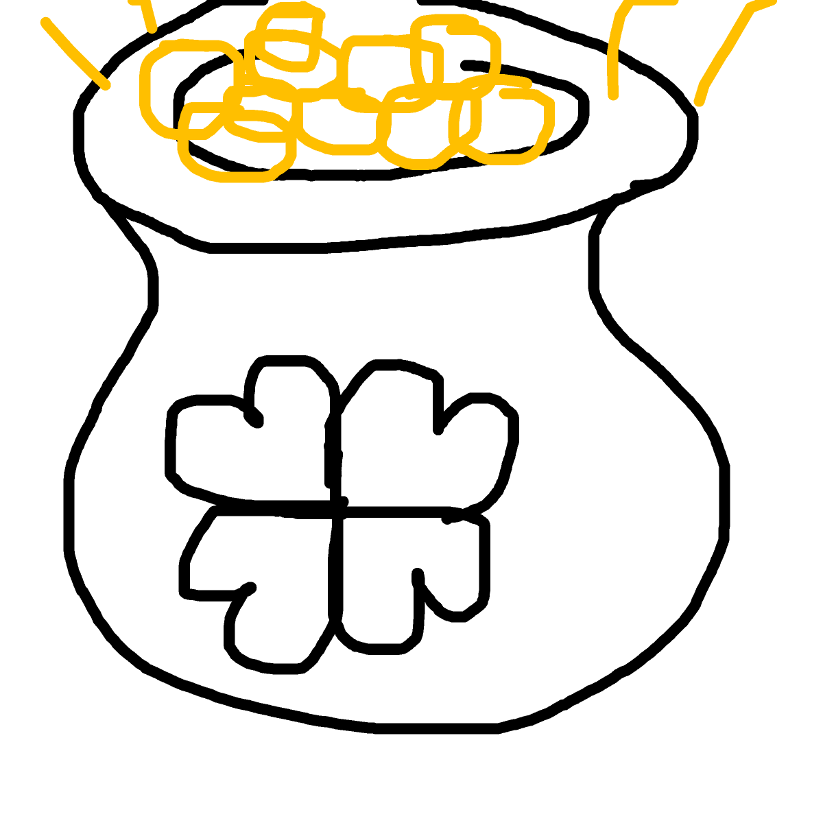 Pot of Gold drawing by mikestam195