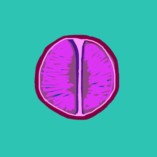 Grapefruit drawing by coral-clay-loop