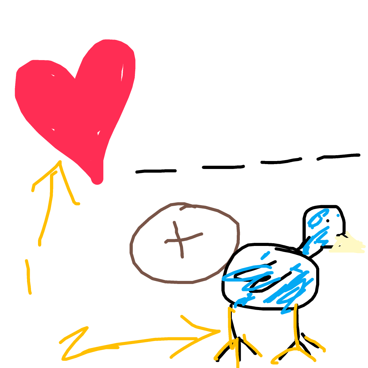 Lovebird drawing by beanieweenie
