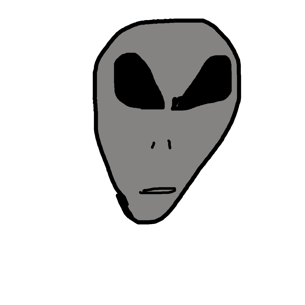 Grey Alien drawing by mikestam195
