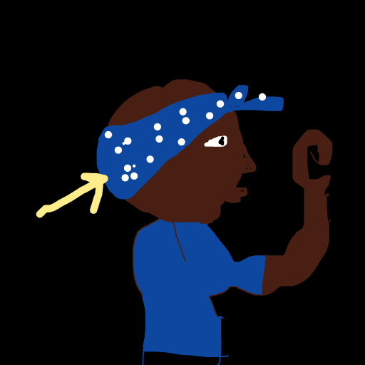 Bandana drawing by mr inkwell