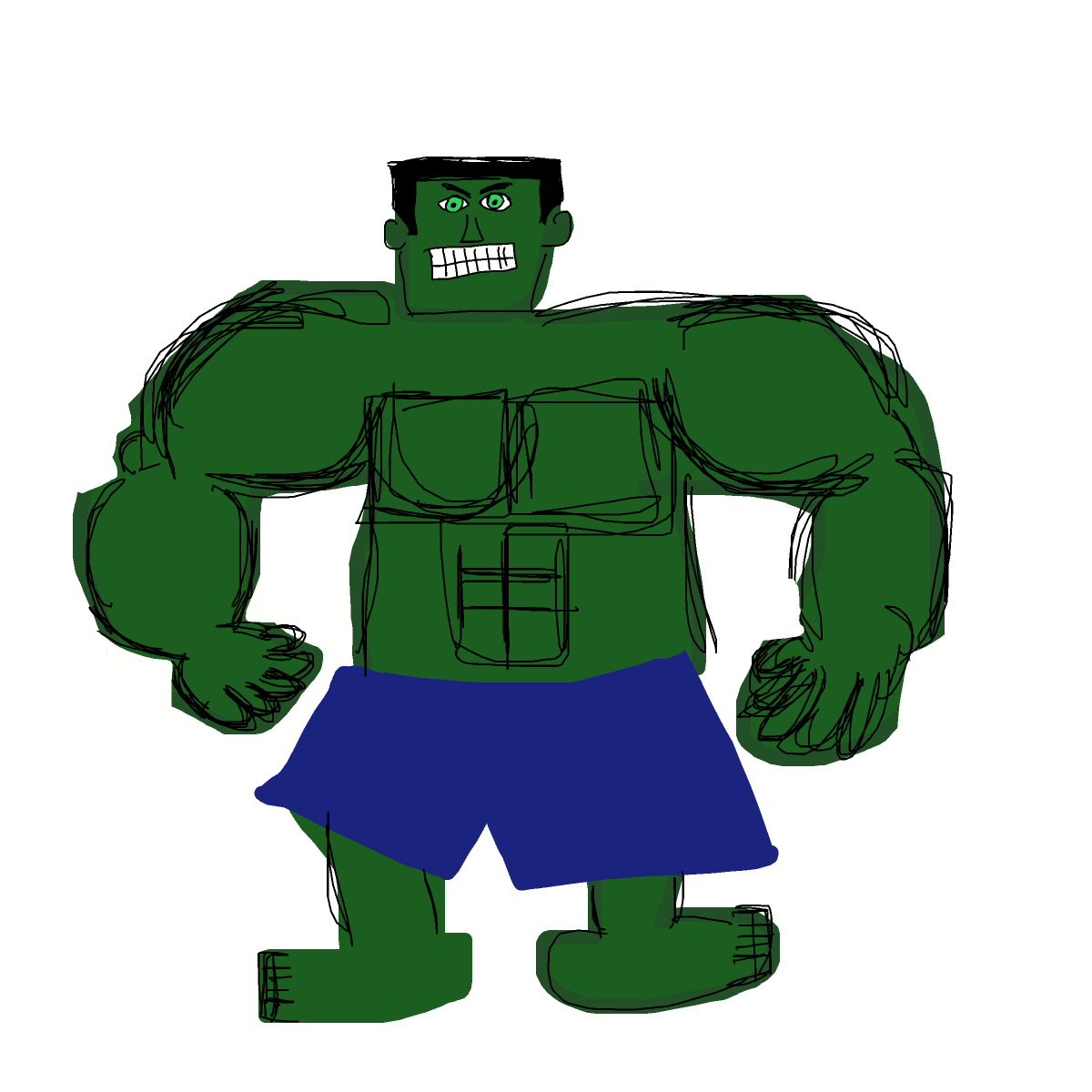 Hulk drawing by nicodarunia