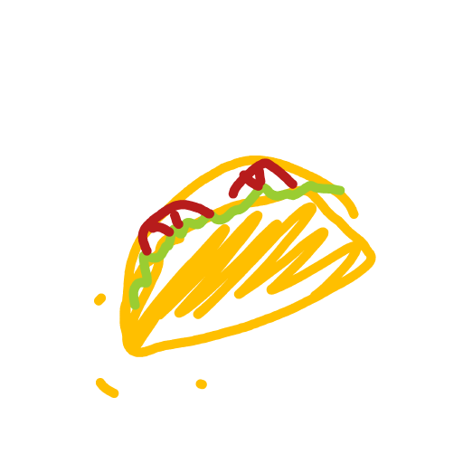 Taco drawing by Bubble