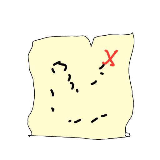 Treasure Map drawing by Guardianoflives