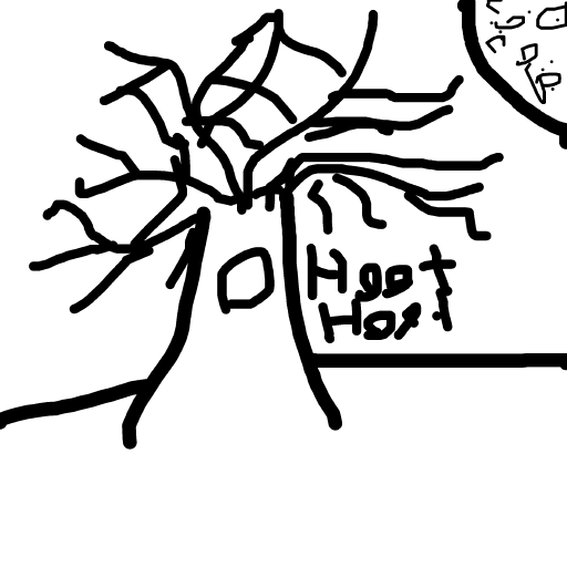 Spooky Tree drawing