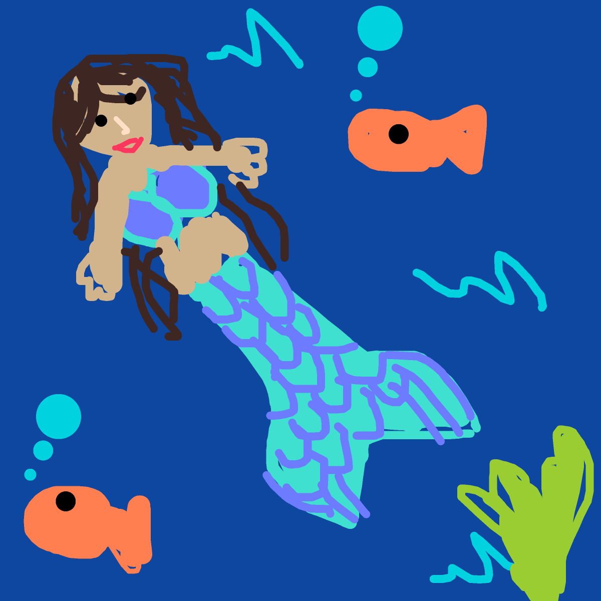 Mermaid drawing by oxox