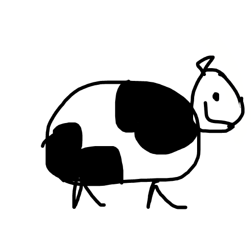 Cow drawing by alexis
