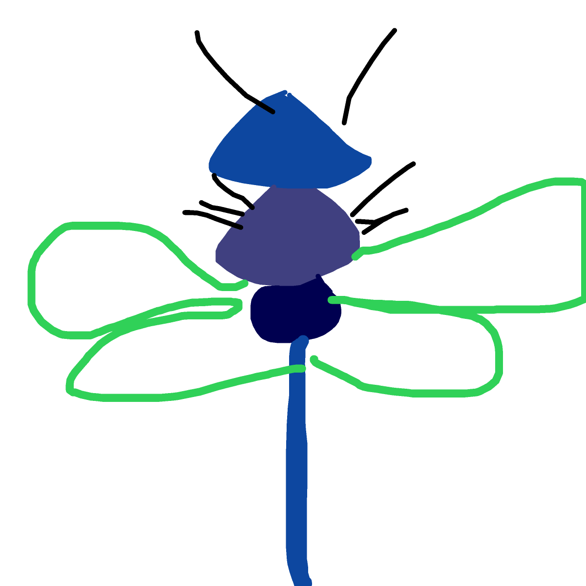 Dragonfly drawing by tittychakras