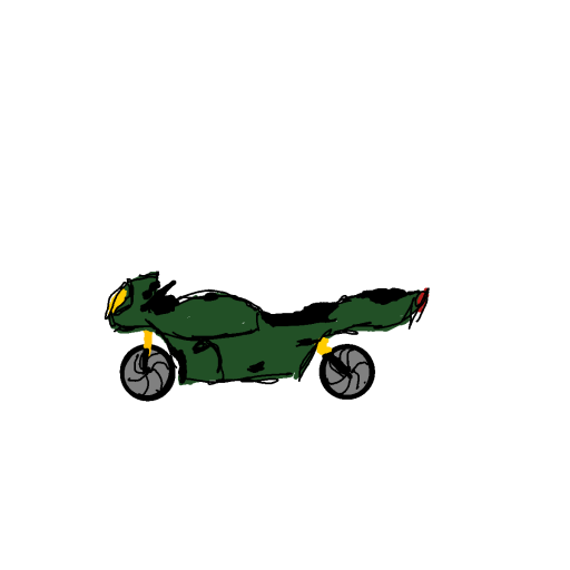 Motorcycle drawing by SodaNight