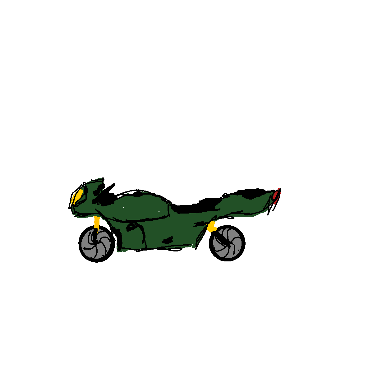 Motorcycle drawing by SodaNight