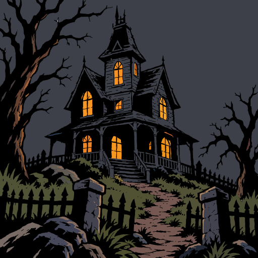 Haunted House drawing by Guardianoflives